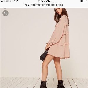 Reformation victoria dress NWT